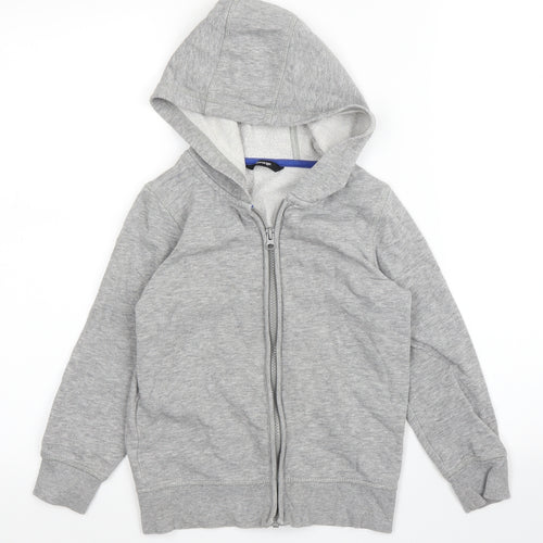 George Boys Grey   Full Zip Hoodie Size 6 Years