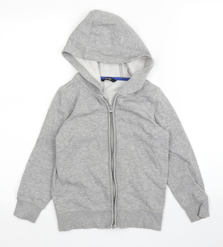 George Boys Grey Full Zip Hoodie Size 6 Years