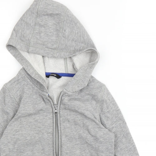 George Boys Grey   Full Zip Hoodie Size 6 Years