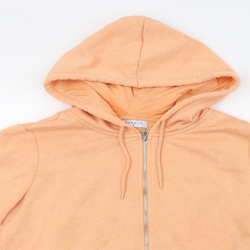 Matalan Womens Orange   Full Zip Hoodie Size M