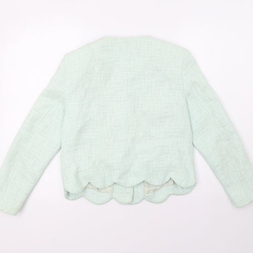 Topshop Womens Green   Bomber Jacket Blazer Size 10