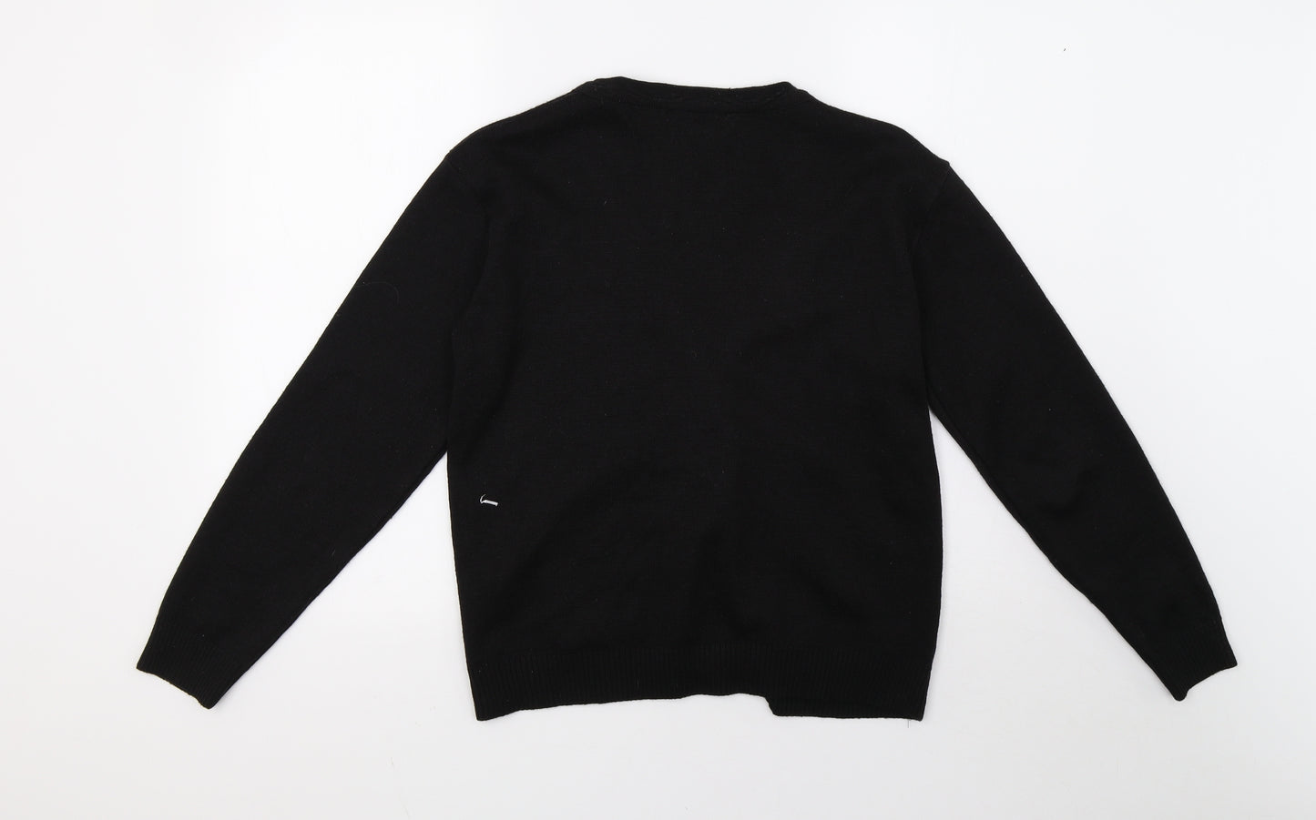 astle Womens Black  Knit Cardigan Jumper Size 12