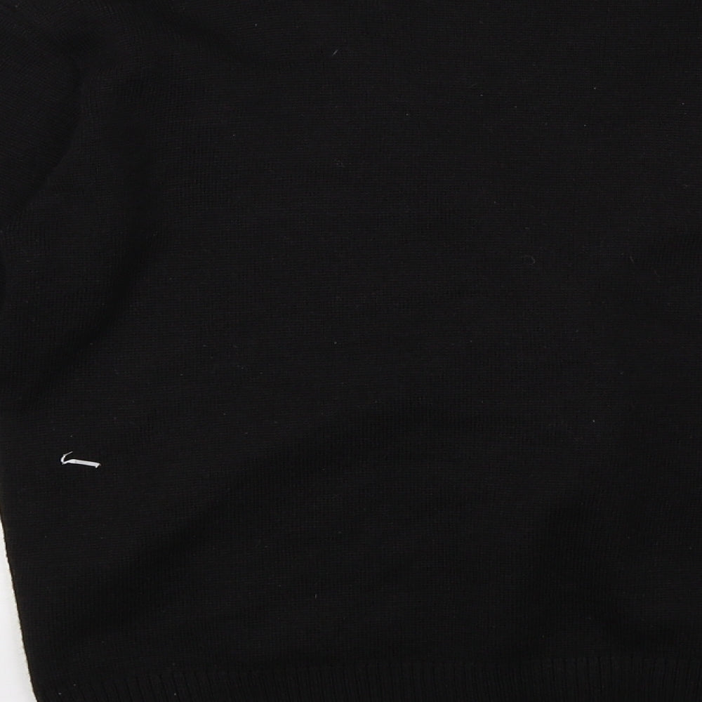astle Womens Black  Knit Cardigan Jumper Size 12