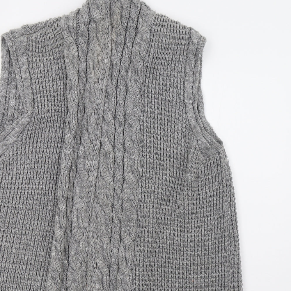 George Womens Grey  Knit Cardigan Jumper Size 16