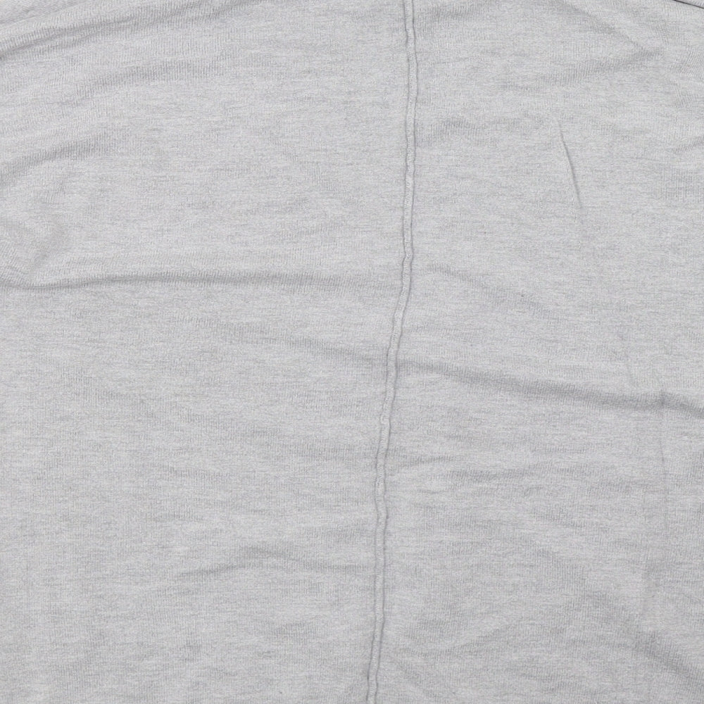 F&F Womens Grey  Knit Pullover Sweatshirt Size 14