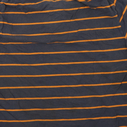 New Look Mens Gold Striped   Polo Size L