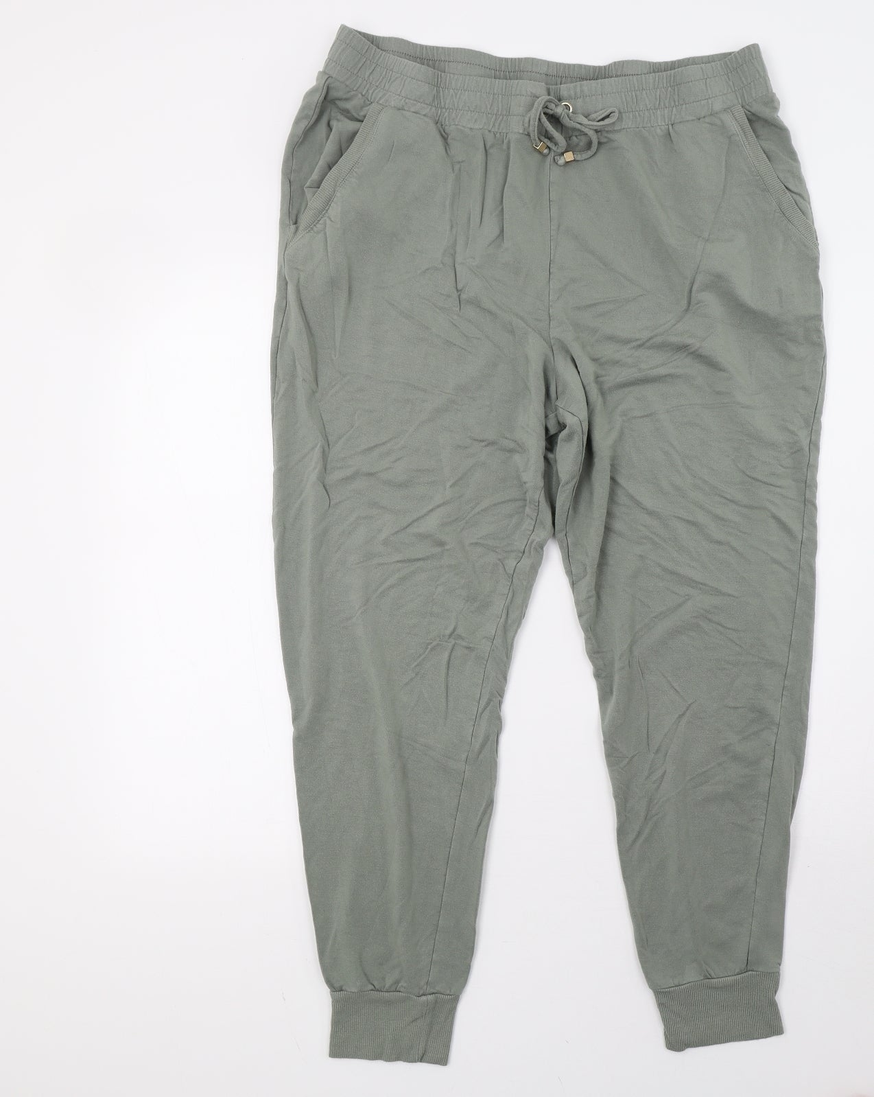 F&F Womens Green   Jogger Trousers Size 18 L28 in