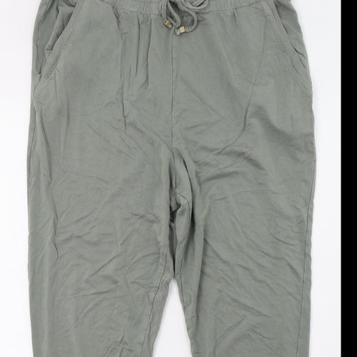 F&F Womens Green   Jogger Trousers Size 18 L28 in