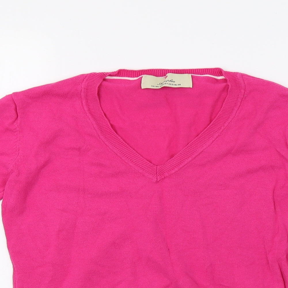 Primark Womens Pink  Knit Pullover Sweatshirt Size 12
