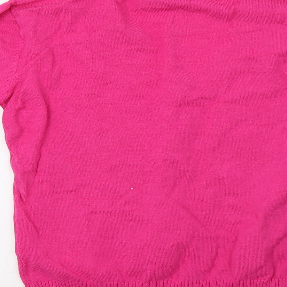 Primark Womens Pink  Knit Pullover Sweatshirt Size 12