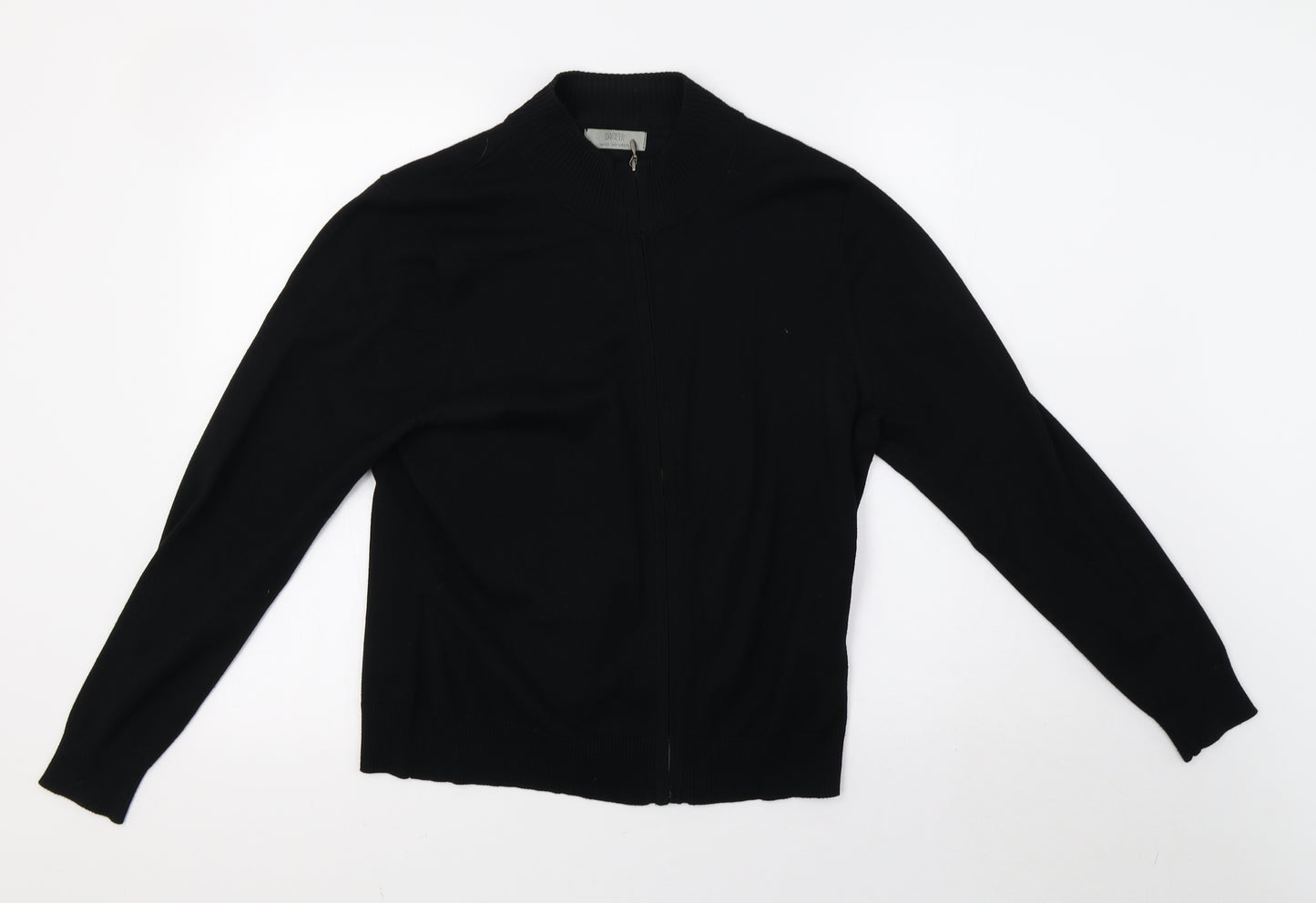 Marks and Spencer Womens Black  Knit Pullover Sweatshirt Size 18