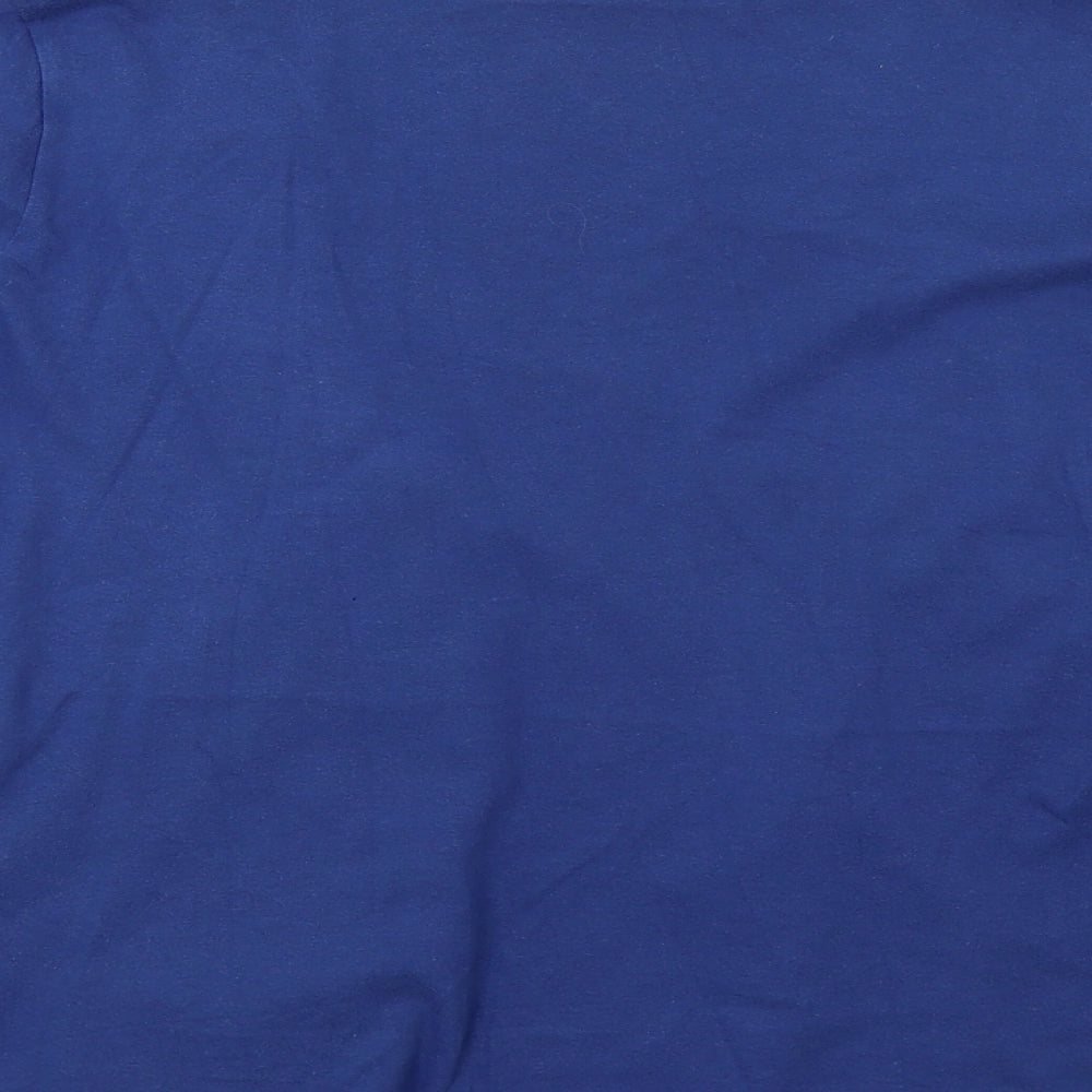 Marks and Spencer Womens Blue Geometric Knit Pullover Sweatshirt Size 18