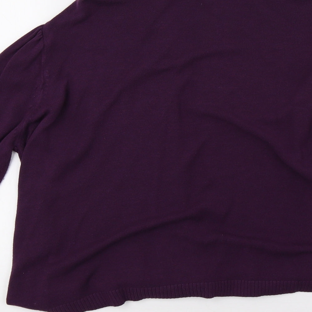 sainsburys Womens Purple   Cardigan Jumper Size 18