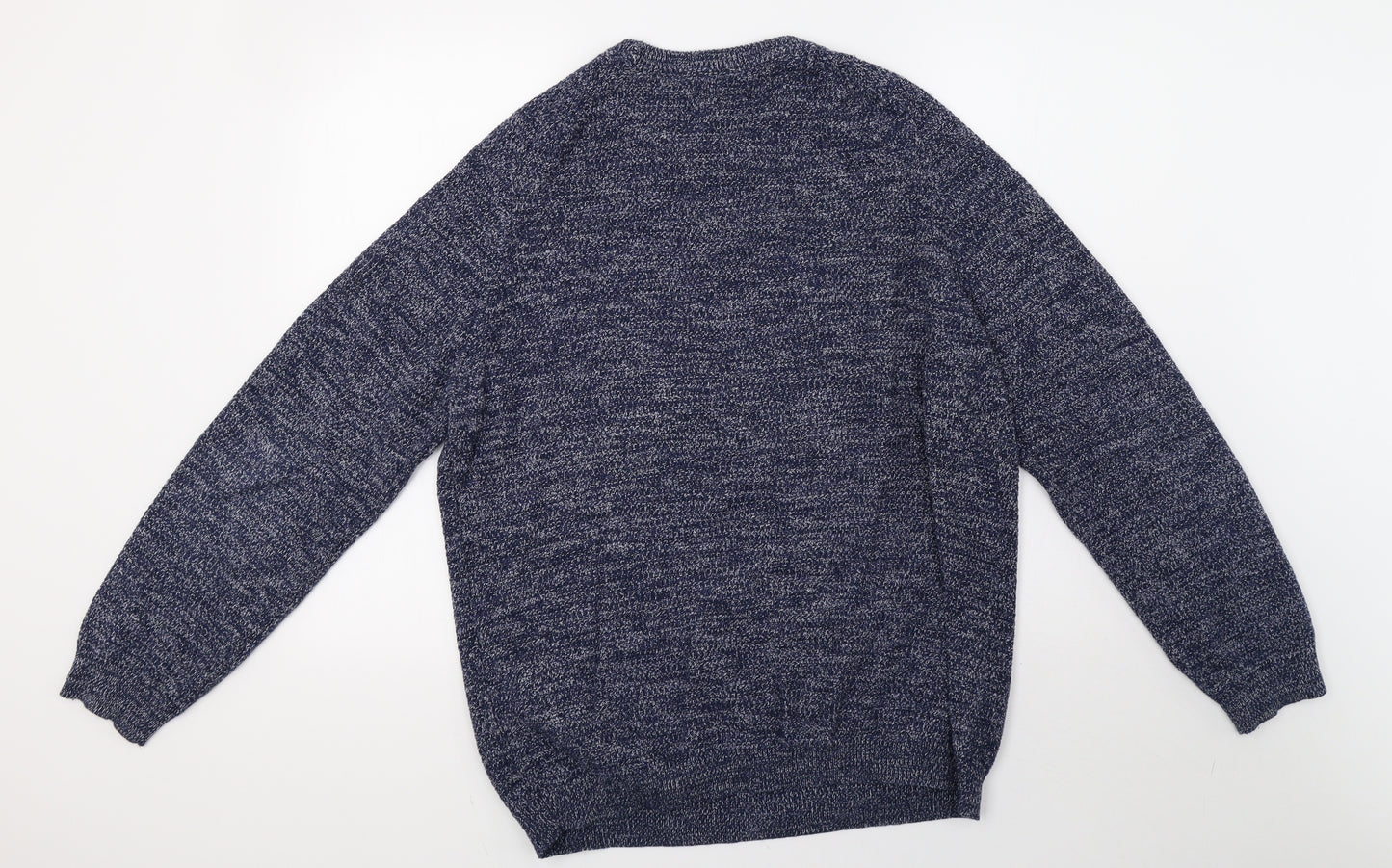 George Mens Blue  Knit Pullover Sweatshirt Size L
