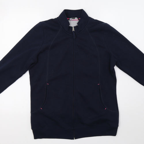 Bonmarché Womens Blue   Full Zip Sweatshirt Size 12