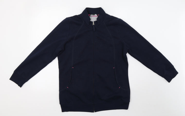 Bonmarché Womens Blue Full Zip Sweatshirt Size 12