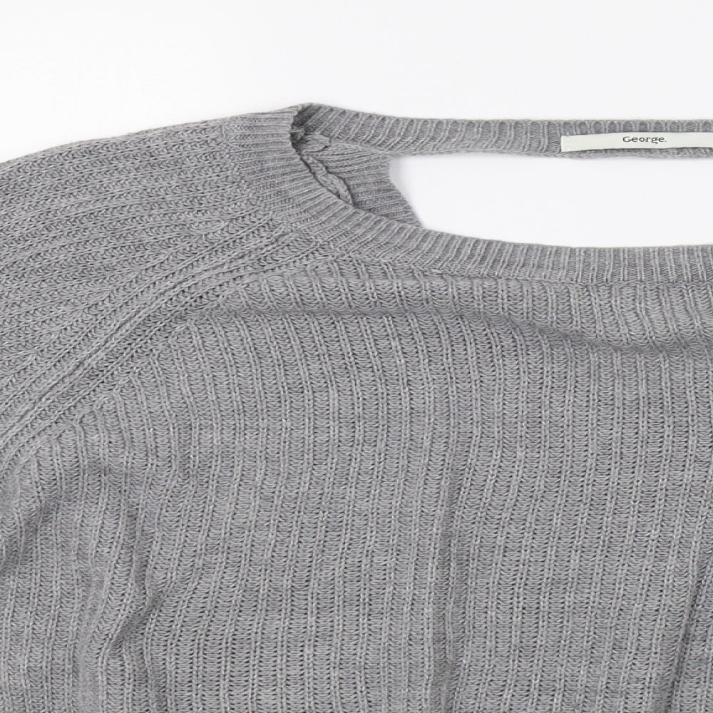 George Womens Grey   Pullover Sweatshirt Size 12