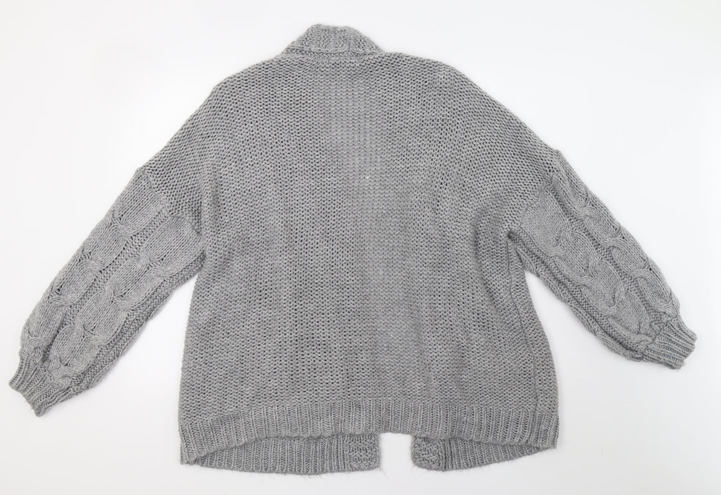 NEXT Womens Grey  Knit Cardigan Jumper Size 12