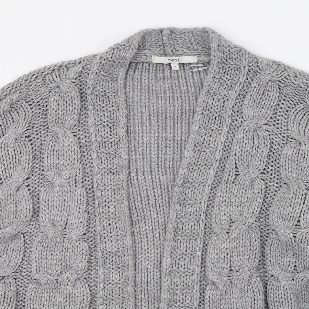 NEXT Womens Grey  Knit Cardigan Jumper Size 12