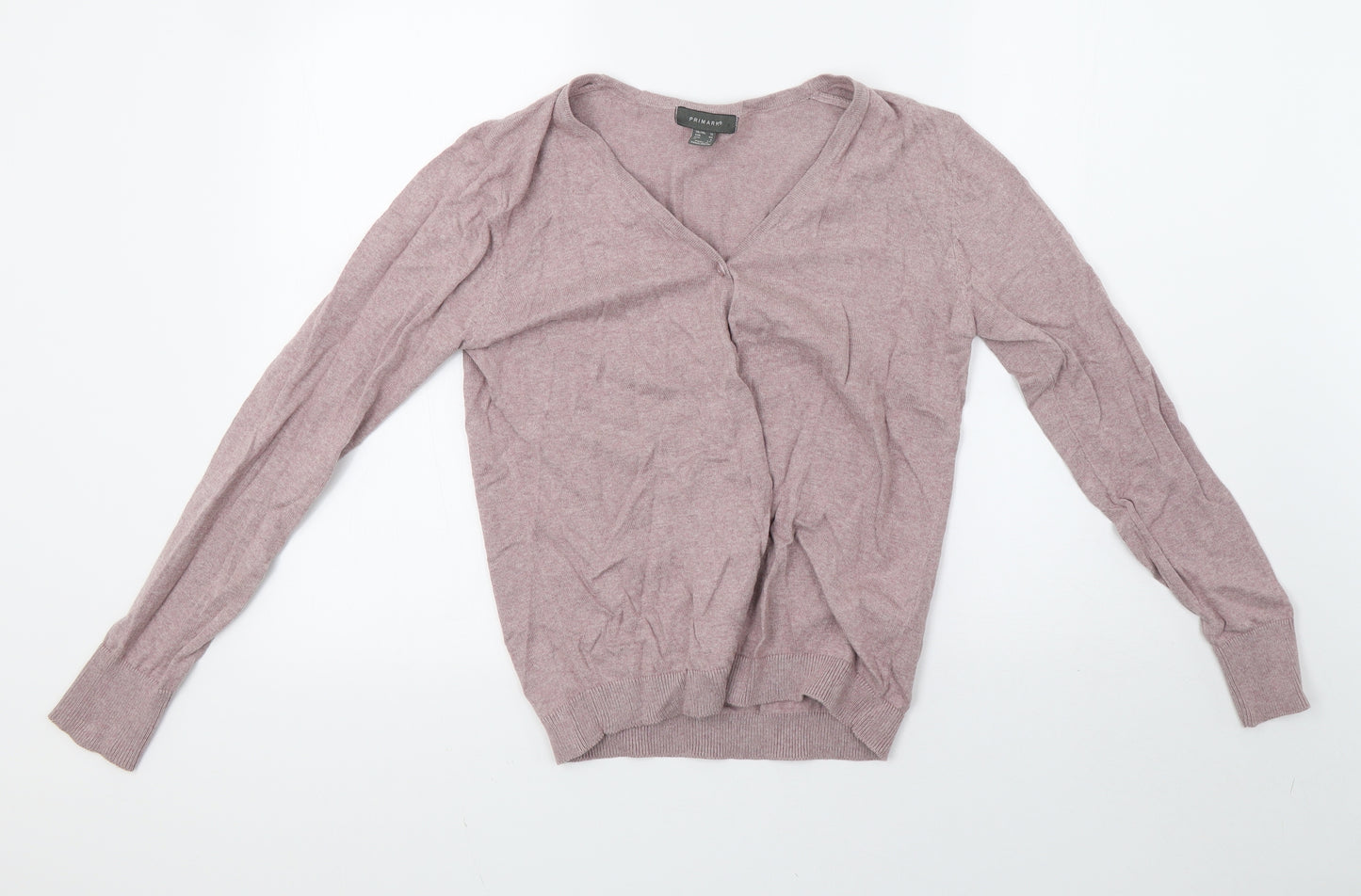 Primark Womens Pink  Knit Cardigan Jumper Size 12