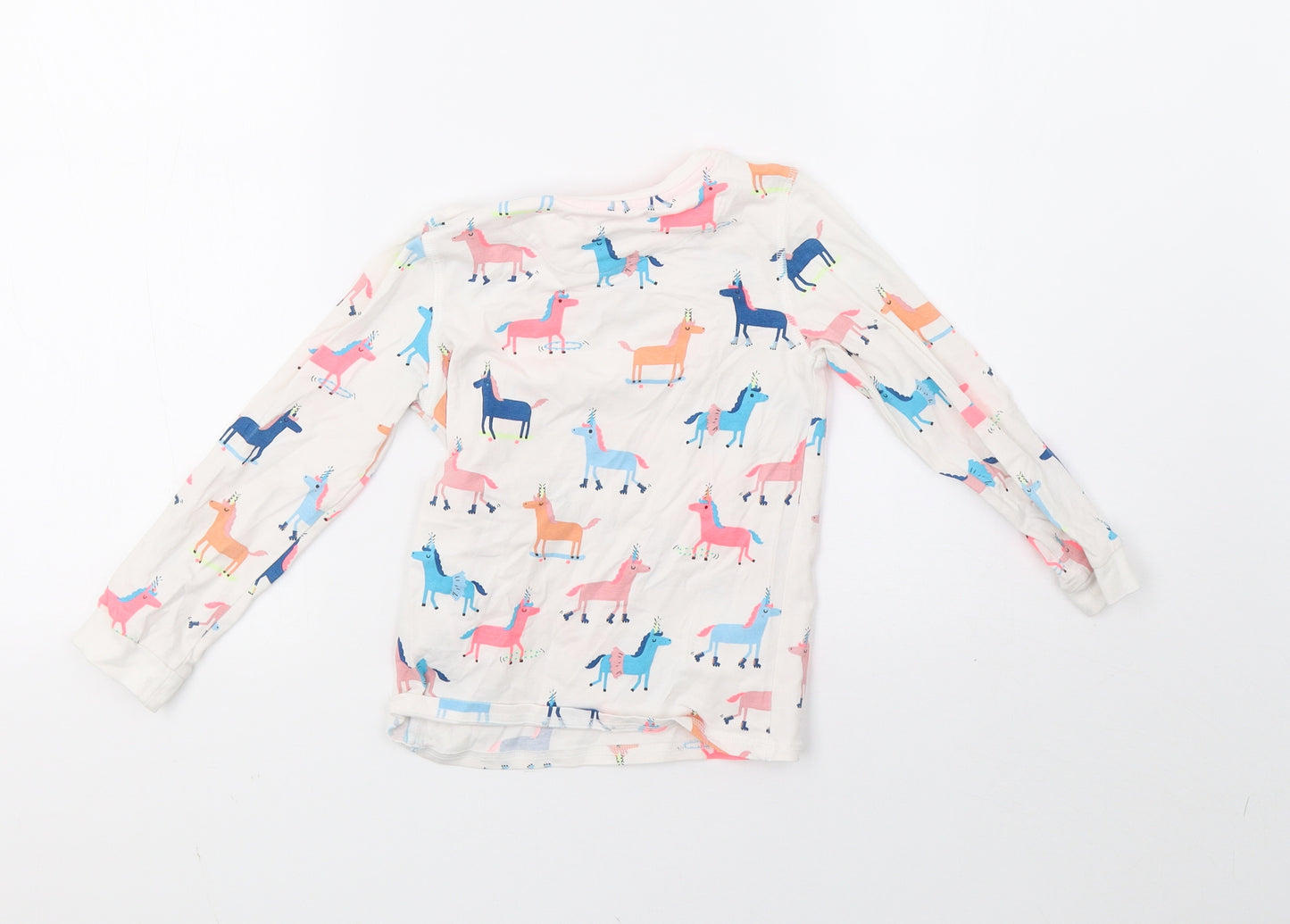 Marks and Spencer Boys White Polka Dot  Pullover Sweatshirt Size 4-5 Years