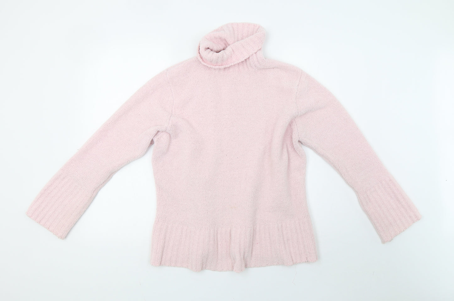 evie Womens Pink  Knit Pullover Sweatshirt Size 16