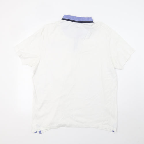 George Mens White    Polo Size 2XL