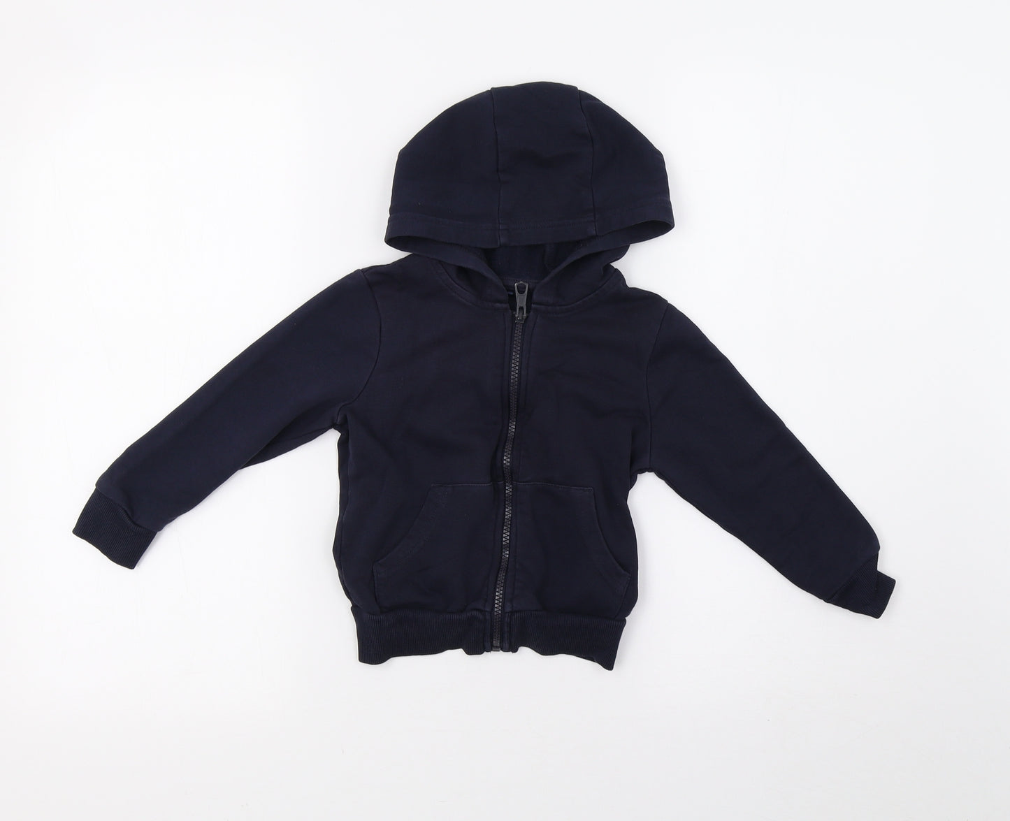 George Boys Blue   Full Zip Hoodie Size 3-4 Years