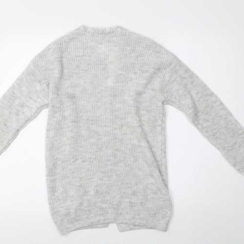Sainsburys Girls White Floral  Basic T-Shirt Size 3-4 Years
