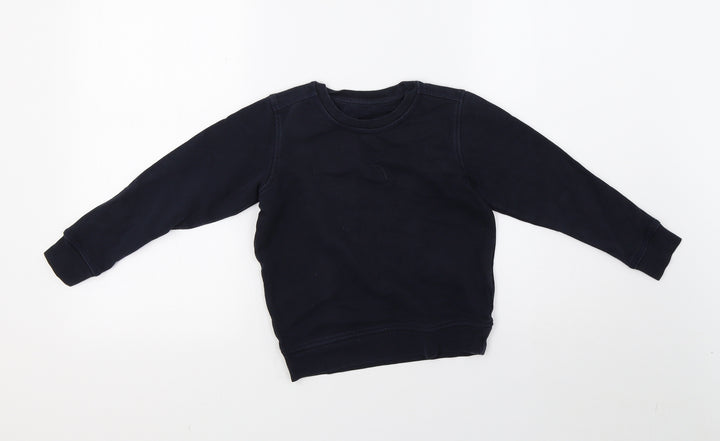 Marks and Spencer Boys Blue Pullover Sweatshirt Size 4-5 Years - school wear
