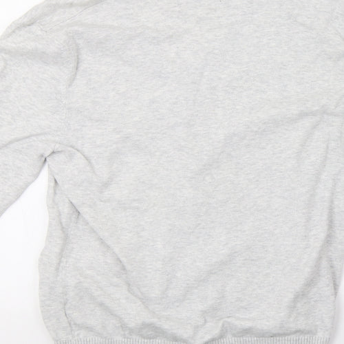 Burton Mens Grey  Knit Cardigan Jumper Size M