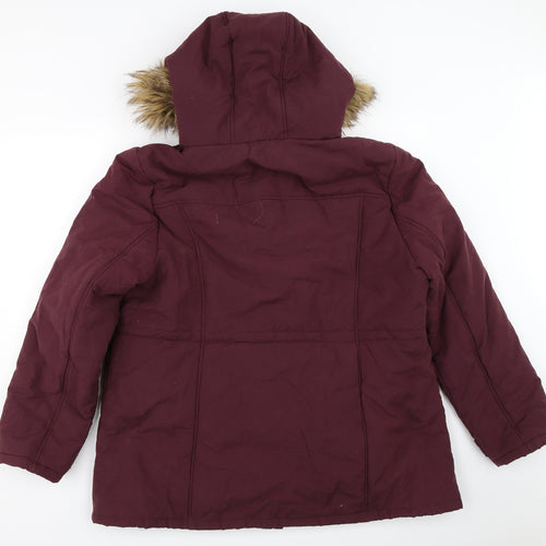 BHS Womens Purple   Parka Coat Size 20