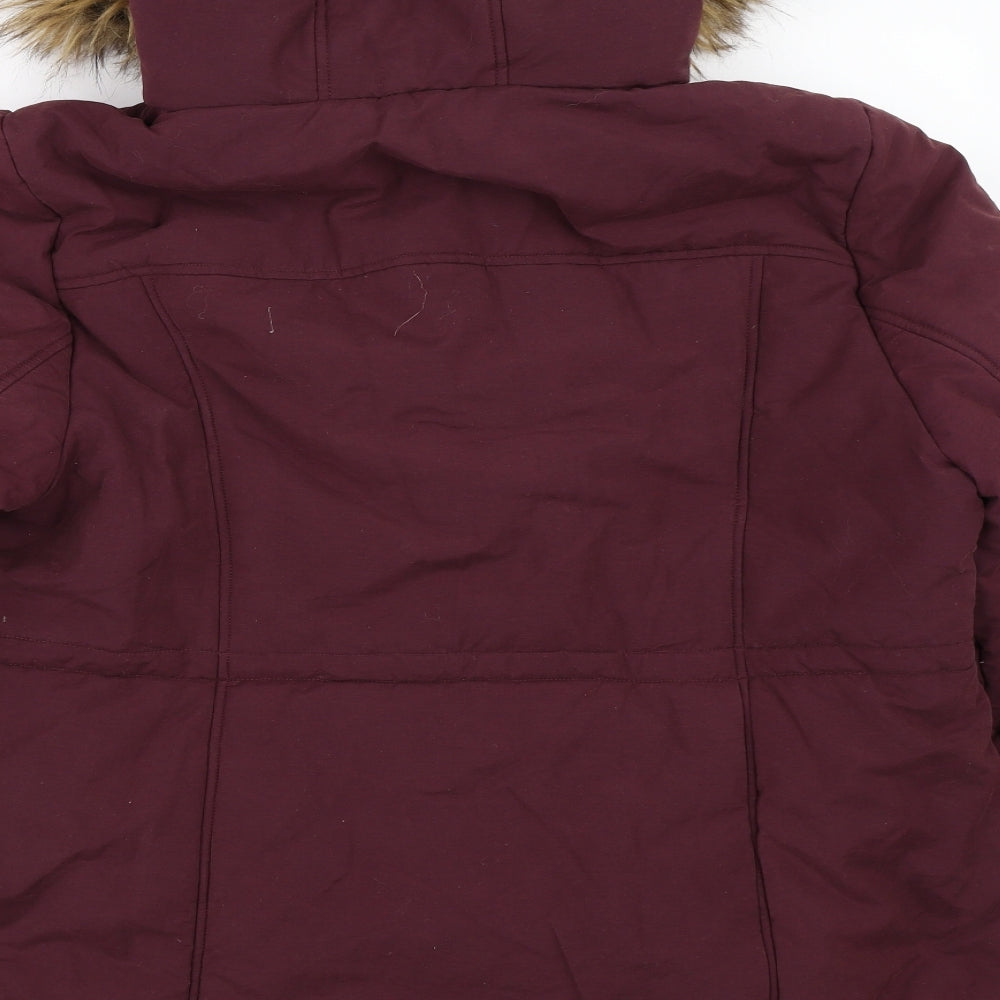 BHS Womens Purple   Parka Coat Size 20