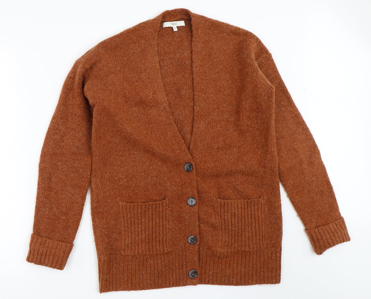 NEXT Womens Orange   Cardigan Jumper Size XS