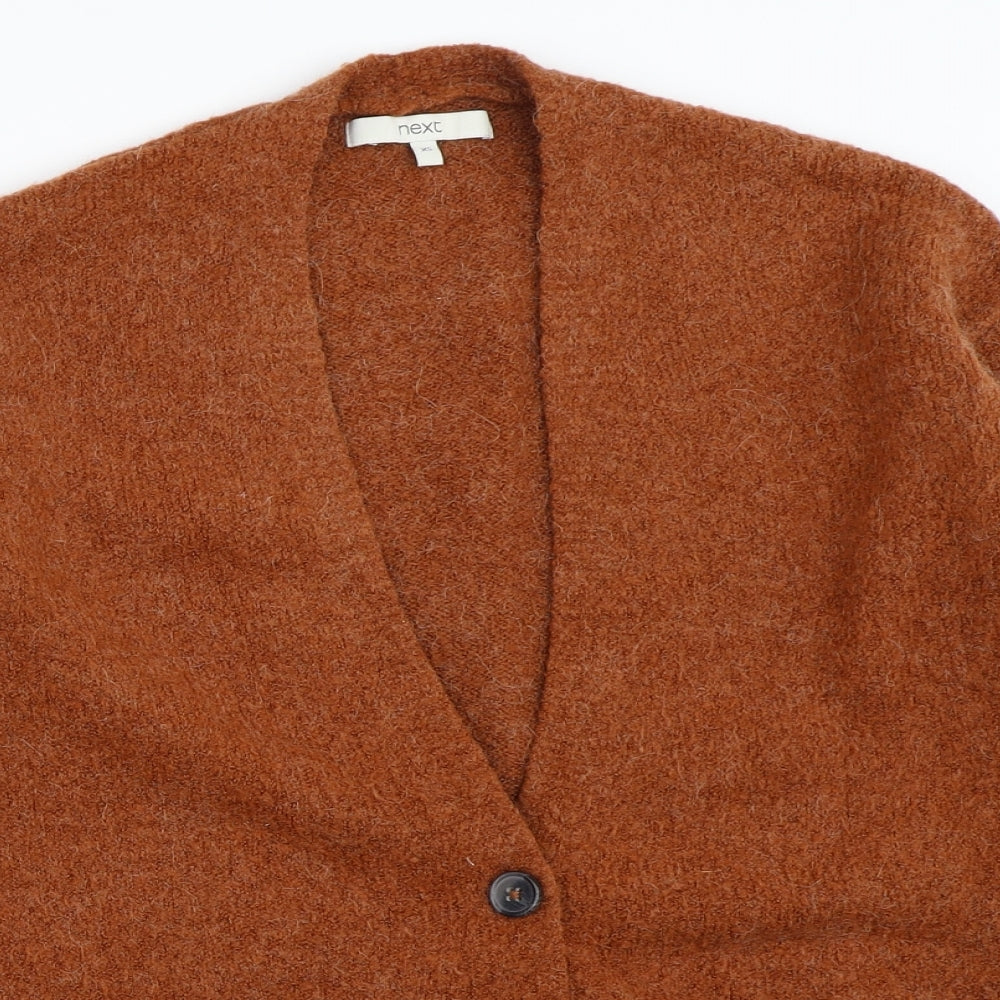 NEXT Womens Orange   Cardigan Jumper Size XS