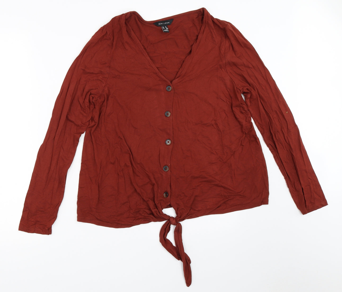 New Look Womens Brown   Basic T-Shirt Size 14