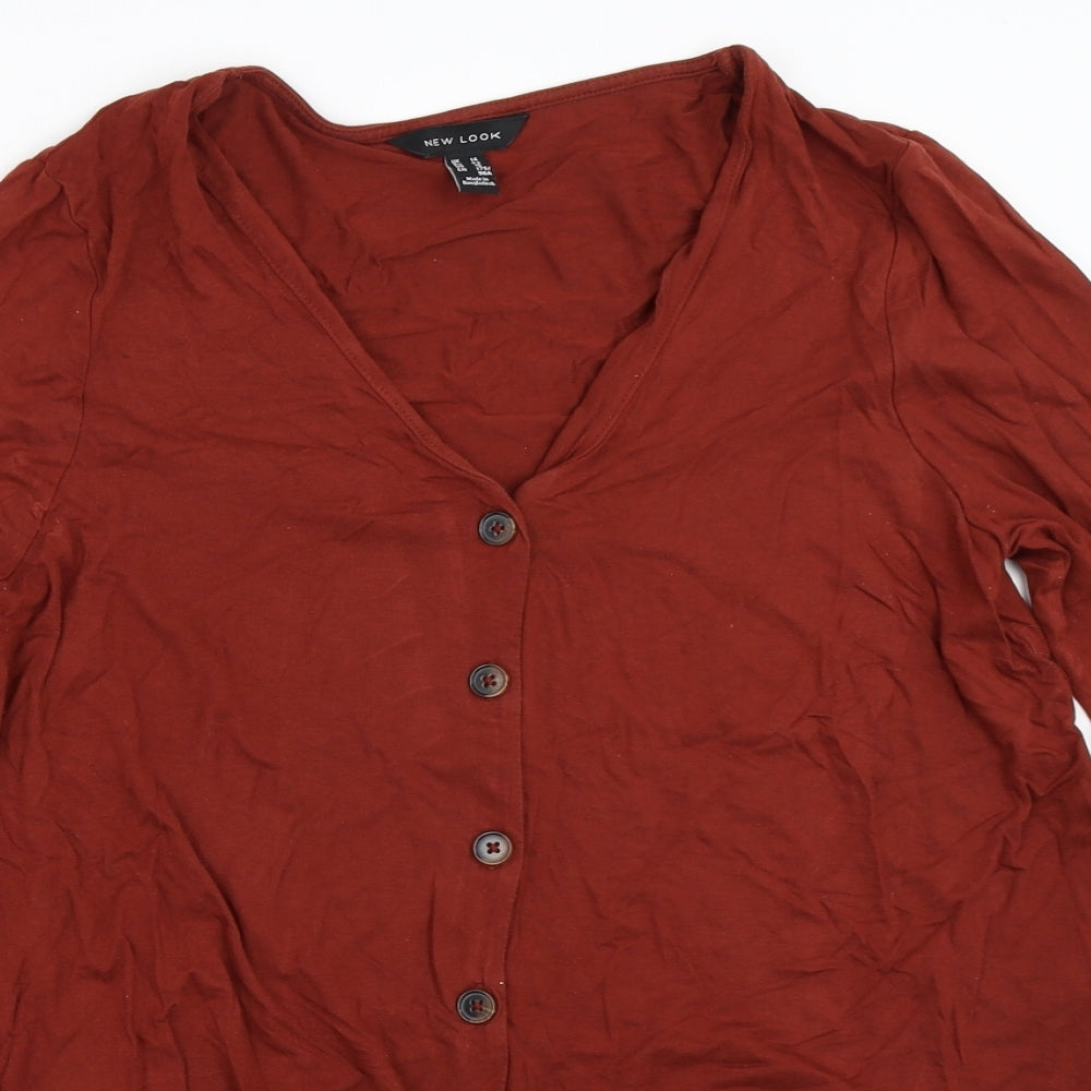 New Look Womens Brown   Basic T-Shirt Size 14