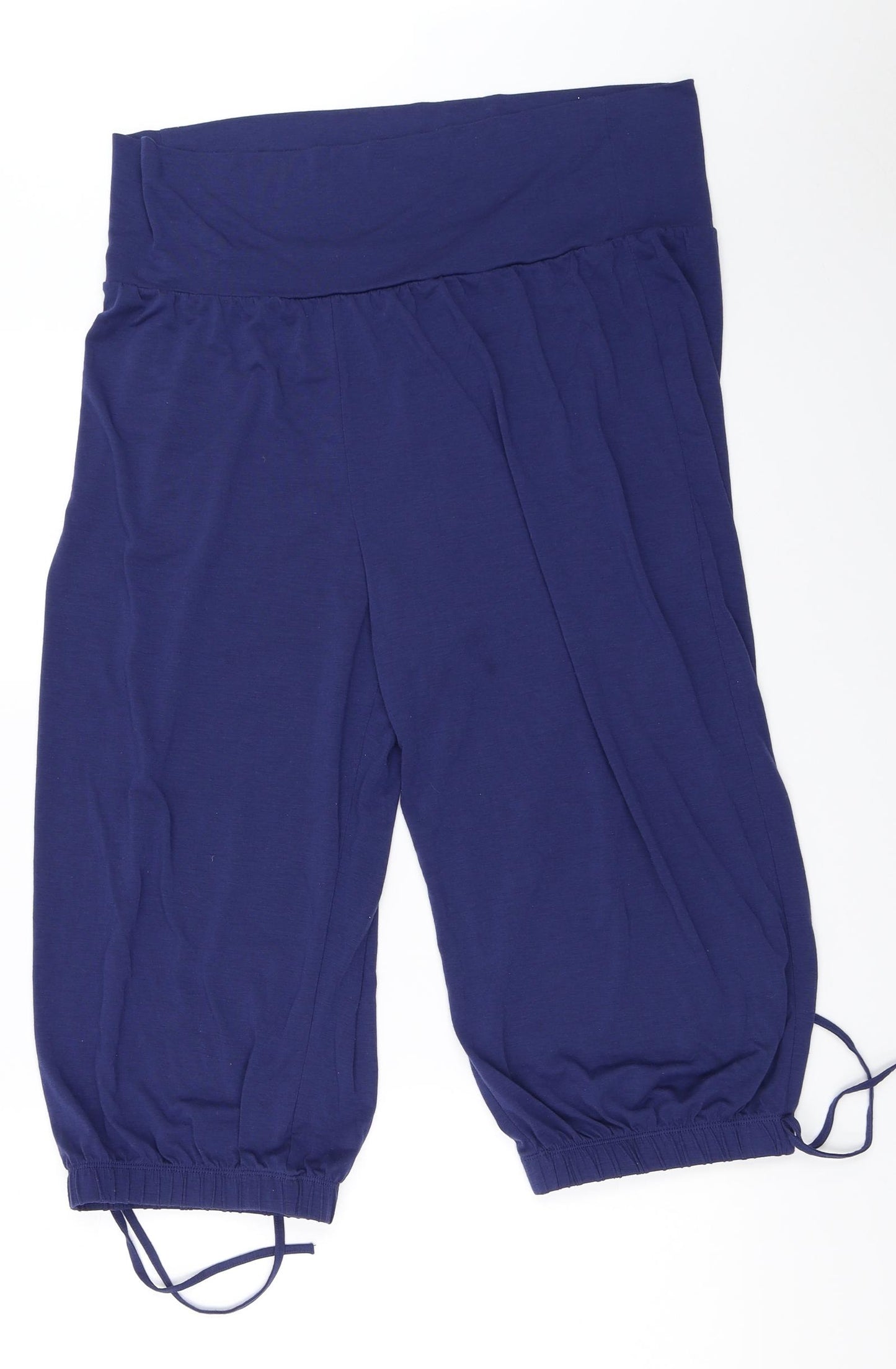 George Womens Blue Solid  Top Pyjama Pants Size 16