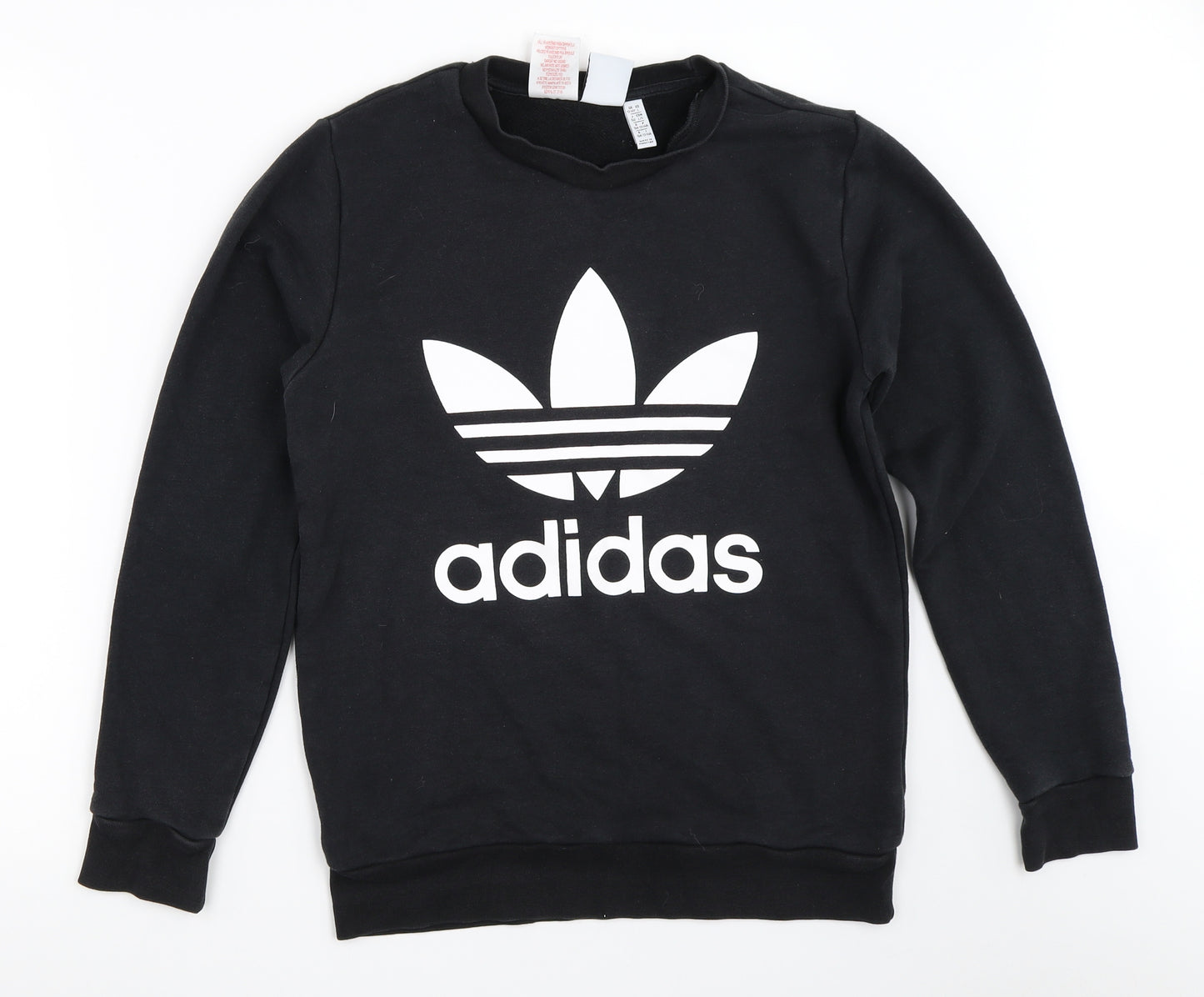 adidas Boys Black   Pullover Sweatshirt Size 13-14 Years