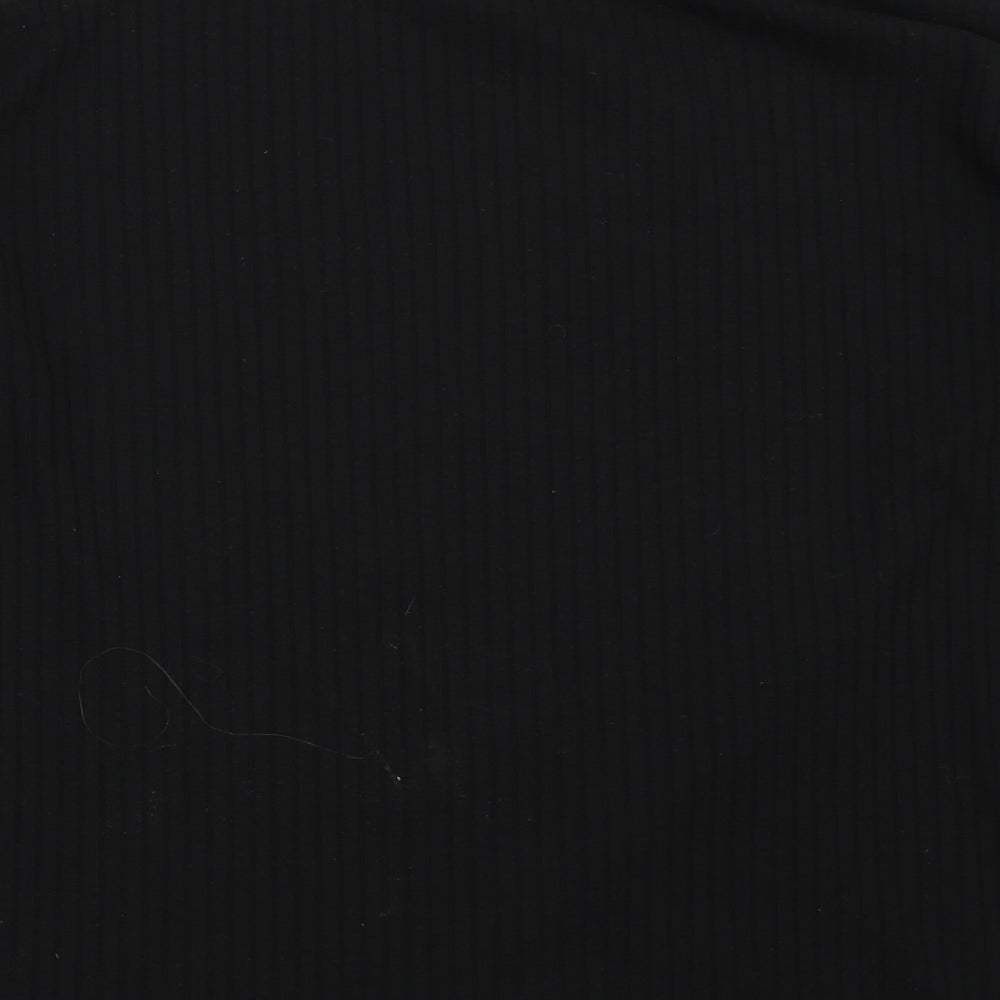 Papaya Womens Black   Basic T-Shirt Size 14