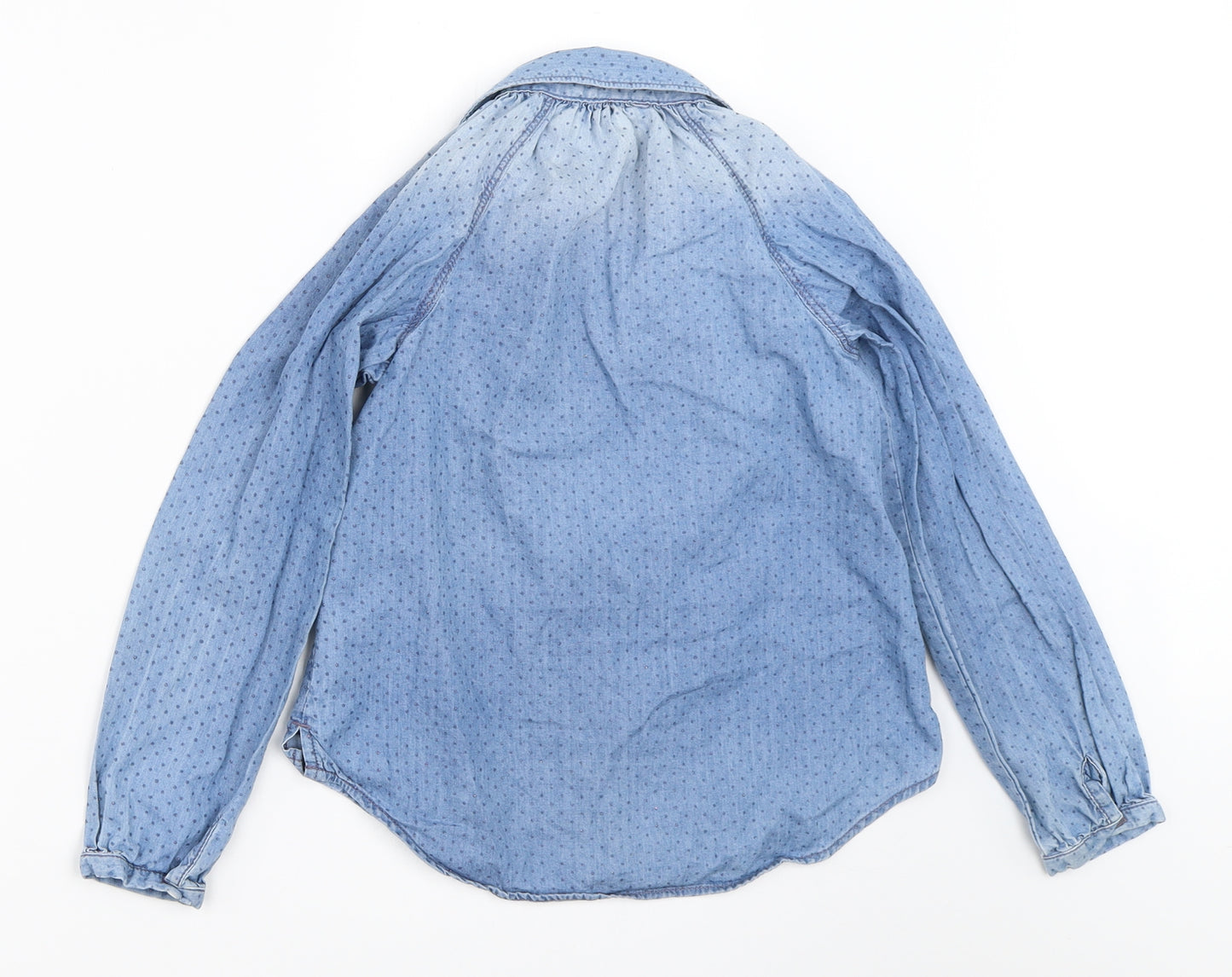 OshKosh B’gosh Girls Blue  Denim Basic Button-Up Size 7 Years
