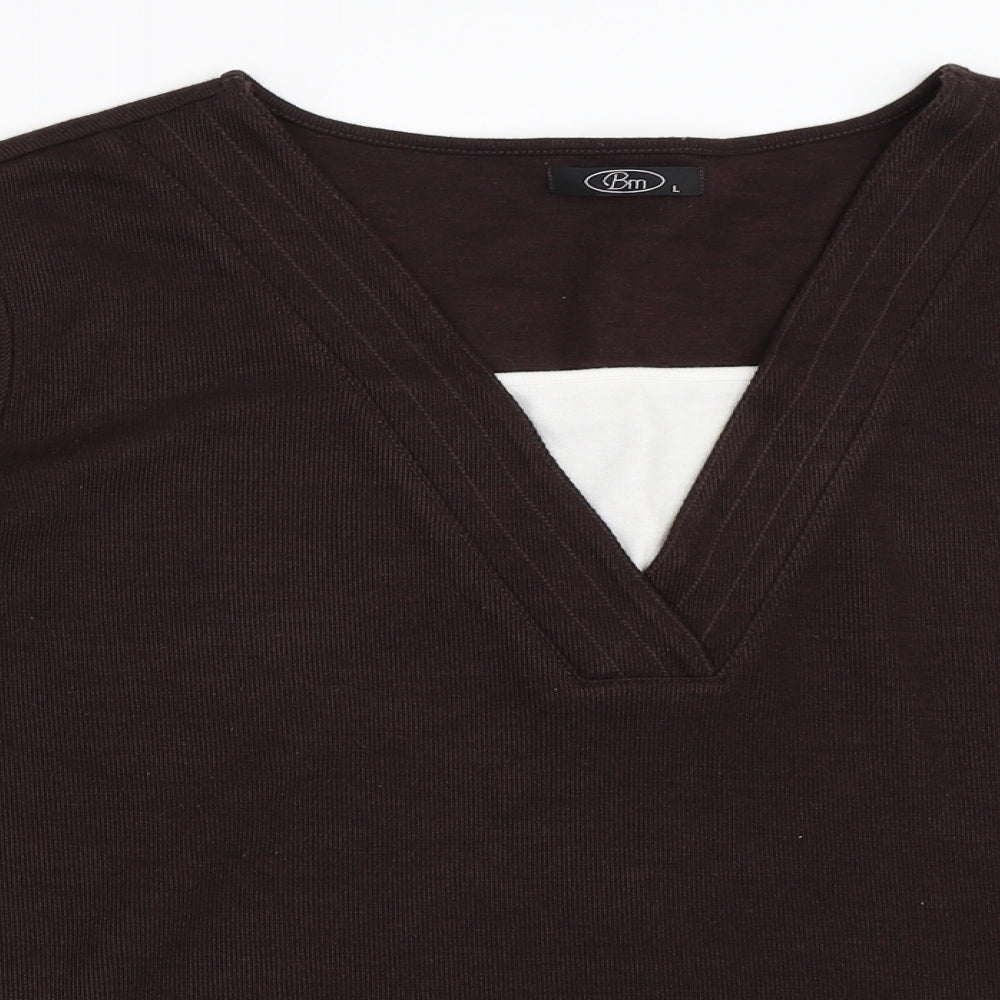 BM Womens Brown   Pullover Jumper Size L