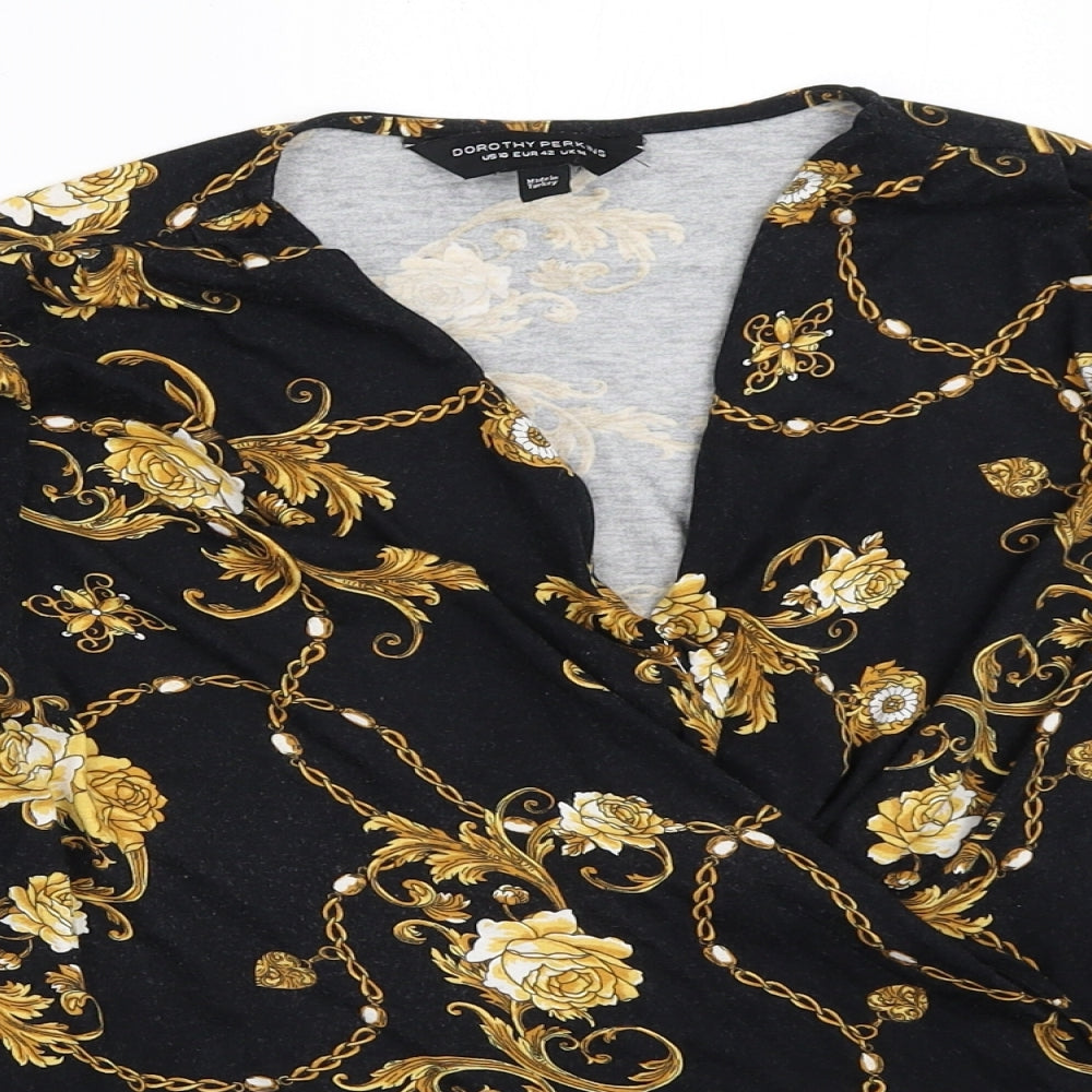 Dorothy Perkins Womens Black   Basic T-Shirt Size 14