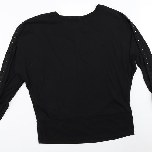New Look Womens Black   Pullover Sweatshirt Size 14
