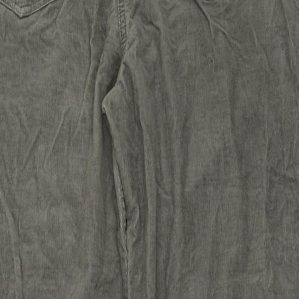 TU Womens Green  Corduroy Trousers  Size 18 L26.5 in