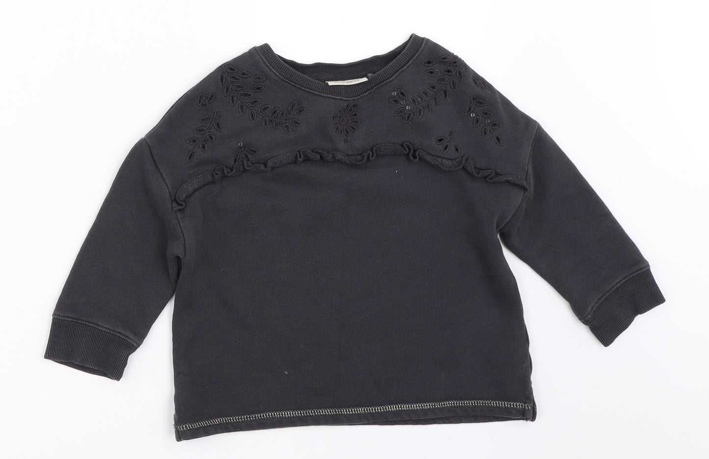 NEXT Girls Grey   Pullover Sweatshirt Size 3 Years