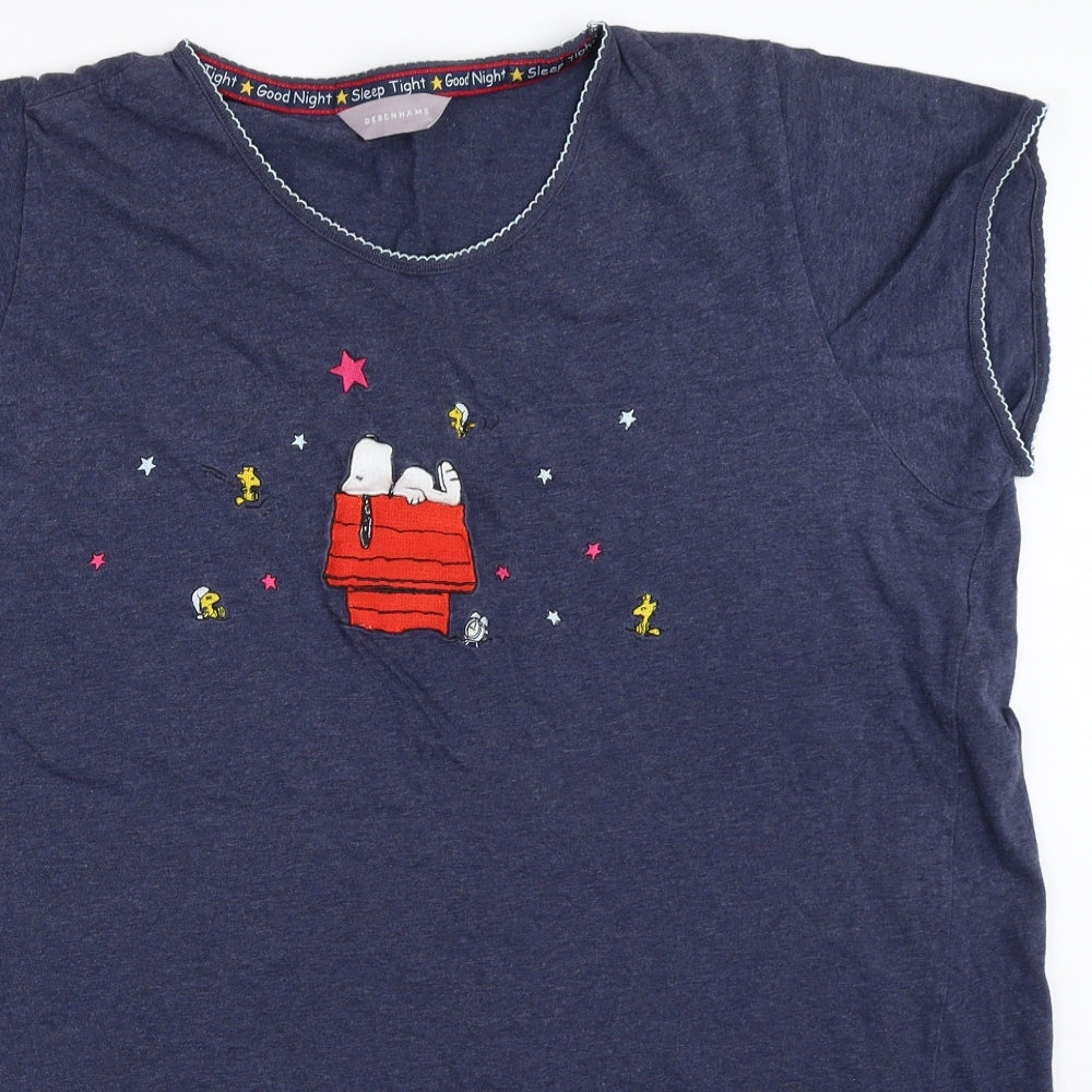 Debenhams Womens Blue Solid  Top Dress Size 18  - snoopy