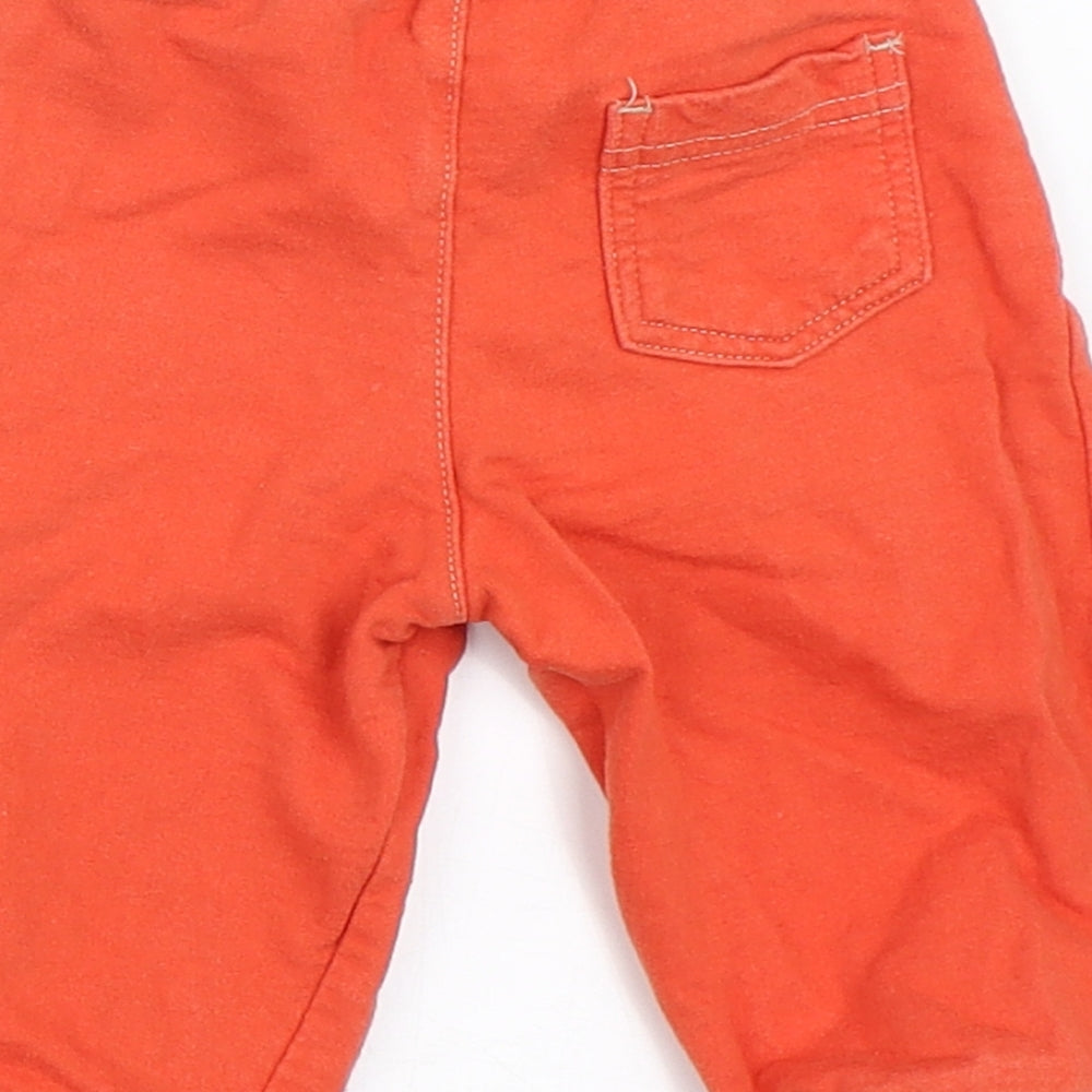 TU Boys Orange   Jogger Trousers Size 6-9 Months