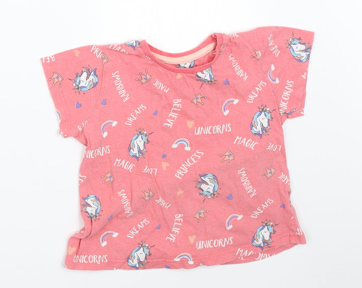 Studio Girls Pink Basic T-Shirt Size 5-6 Years