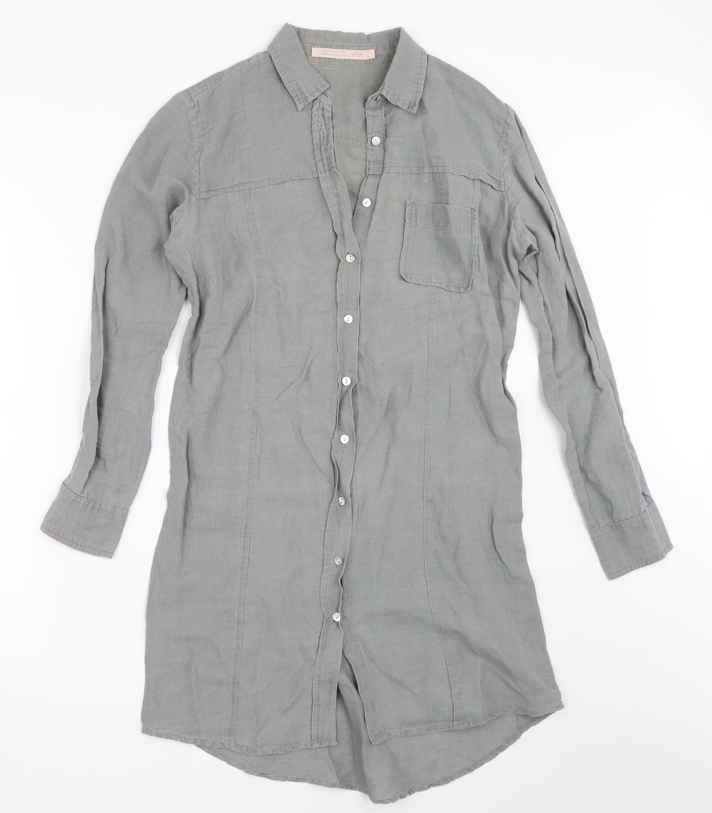 YAYA Womens Grey   Shirt Dress  Size 36